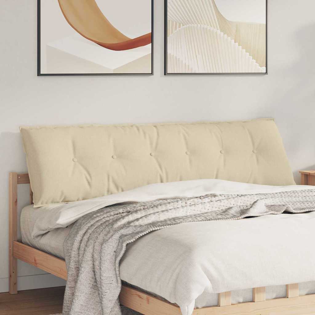 Seljatugi padi cream 180 x 50 x 19 cm kangas