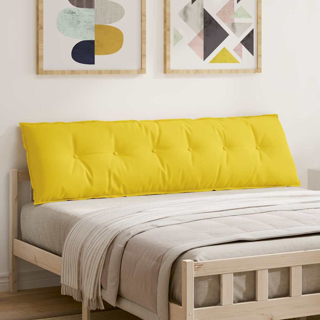 Seljatugi padi Helekollane 180 x 50 x 19 cm kangas
