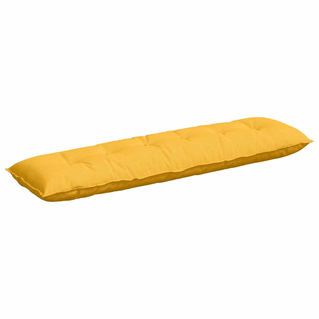 Seljatugi padi Helekollane 180 x 50 x 19 cm Korter kangas
