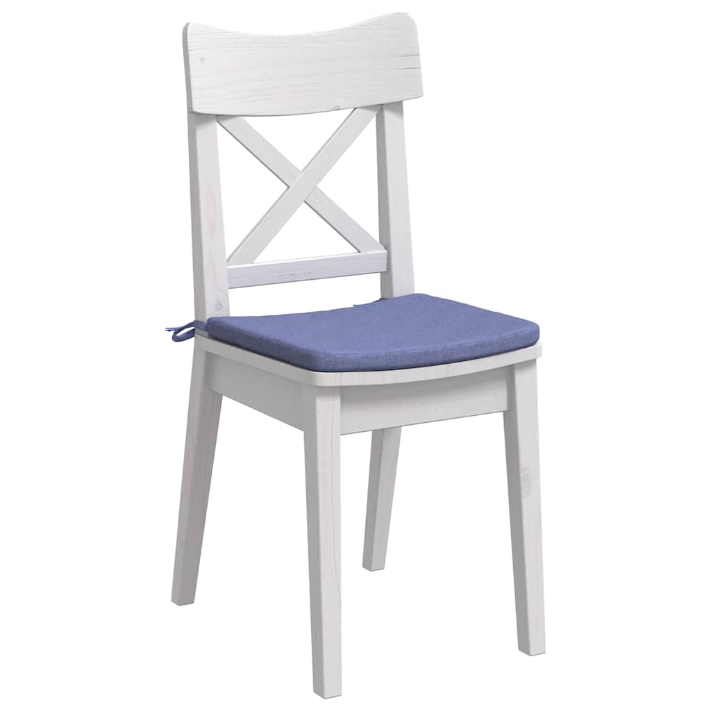 Istumispatjad 4 tk kangas Jeans sinine 40 x 40 x 3 cm