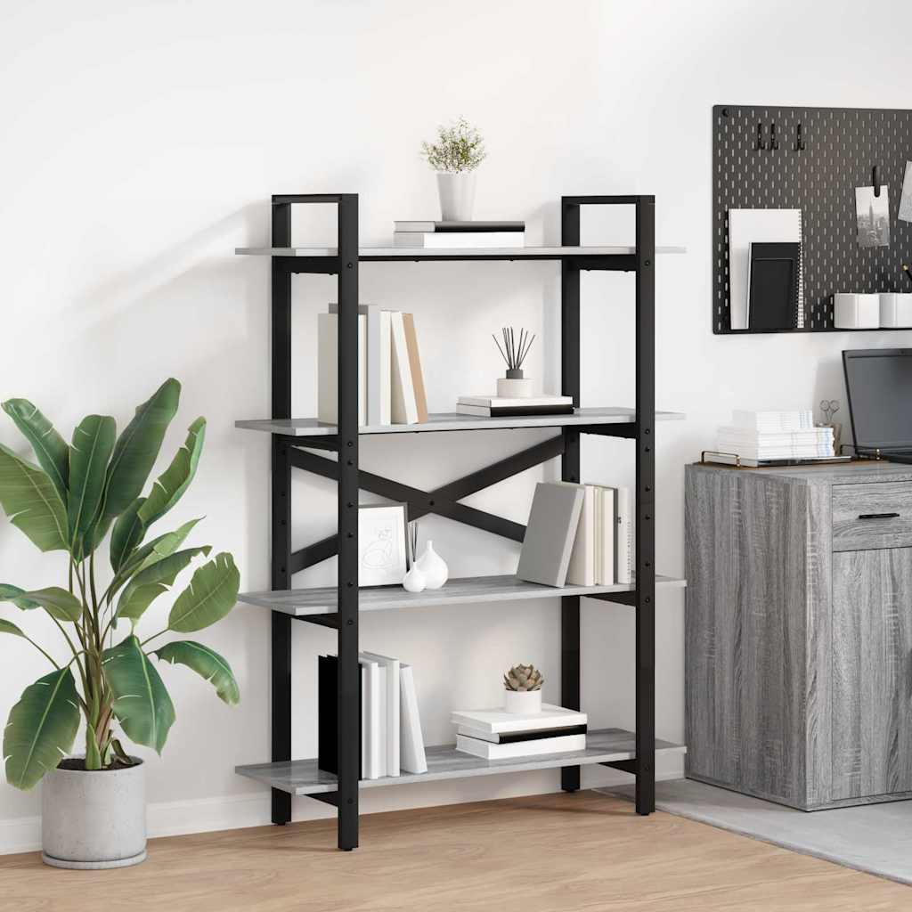 Raamatukapp Hall Sonoma 100 x 33,5 x 140 cm Tehispuit