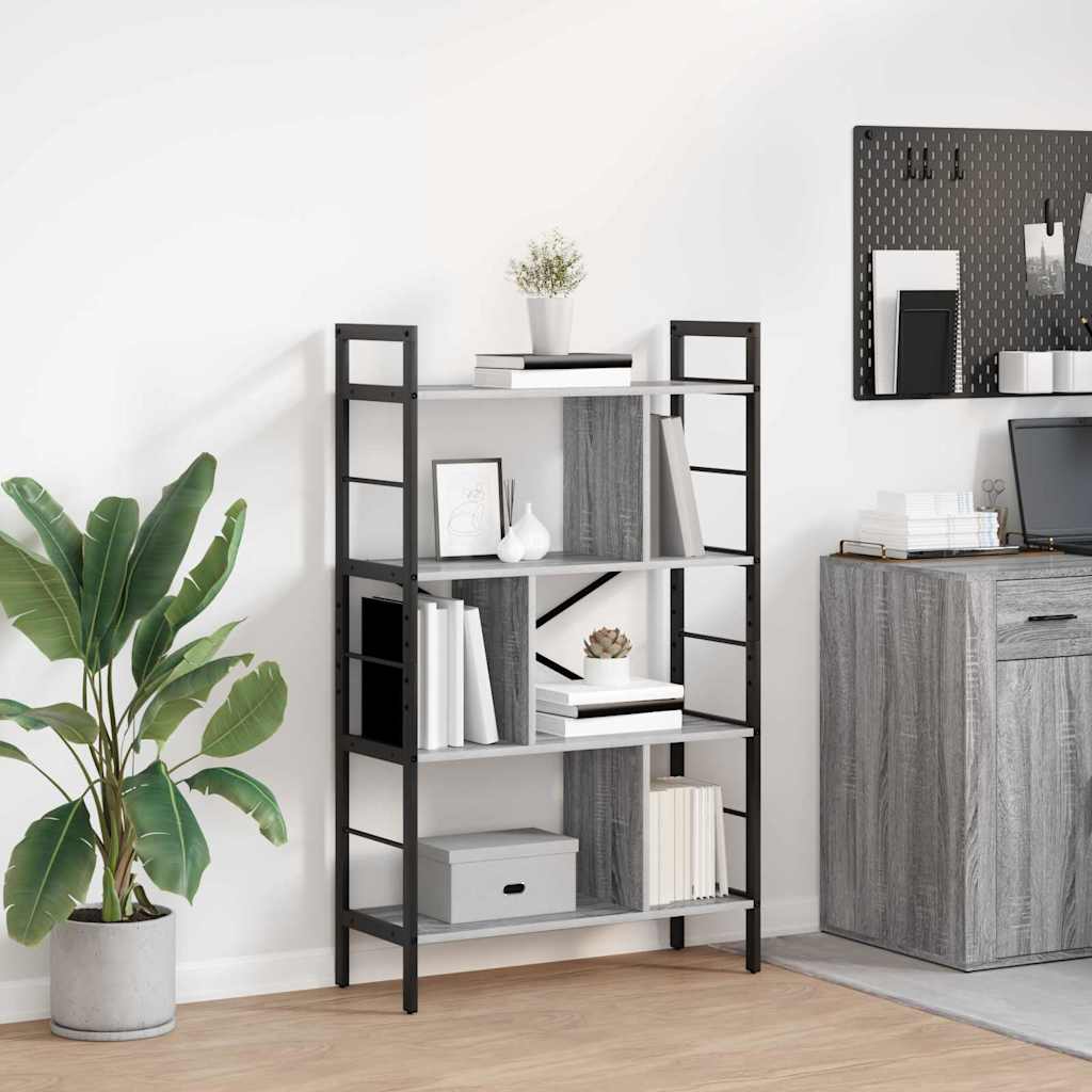 Raamatukapp Hall Sonoma 75 x 30 x 123,5 cm Tehispuit 7 tasandit