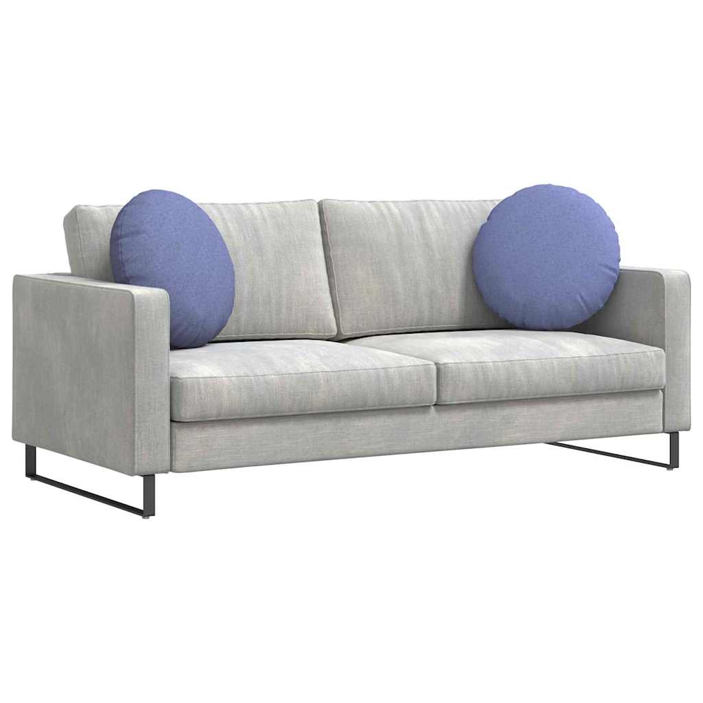 Istumispatjad 2 tk kangas Jeans sinine Ø50 x 19 cm