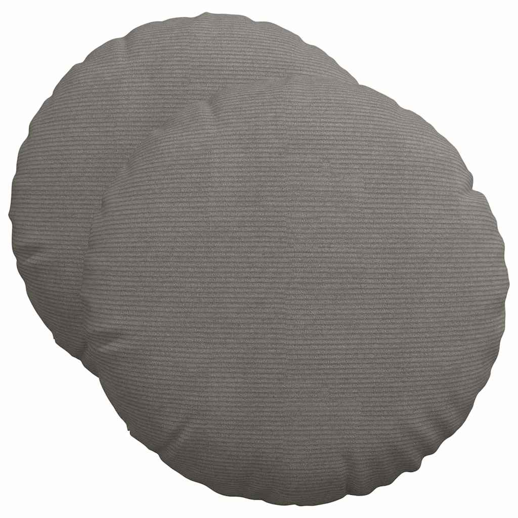 Istumispatjad 2 tk Korter kangas Helehall Ø50 x 19 cm