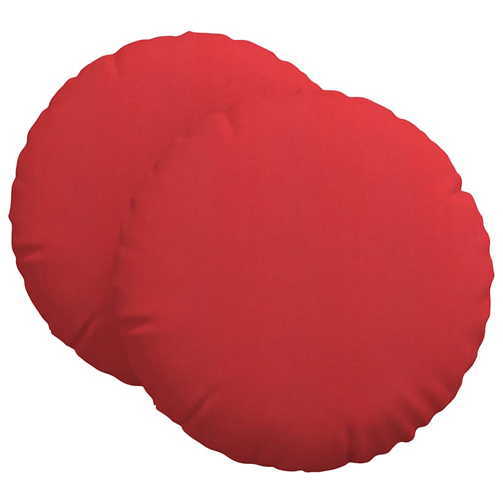 Istumispatjad 2 tk kangas Punane Ø60 x 21 cm