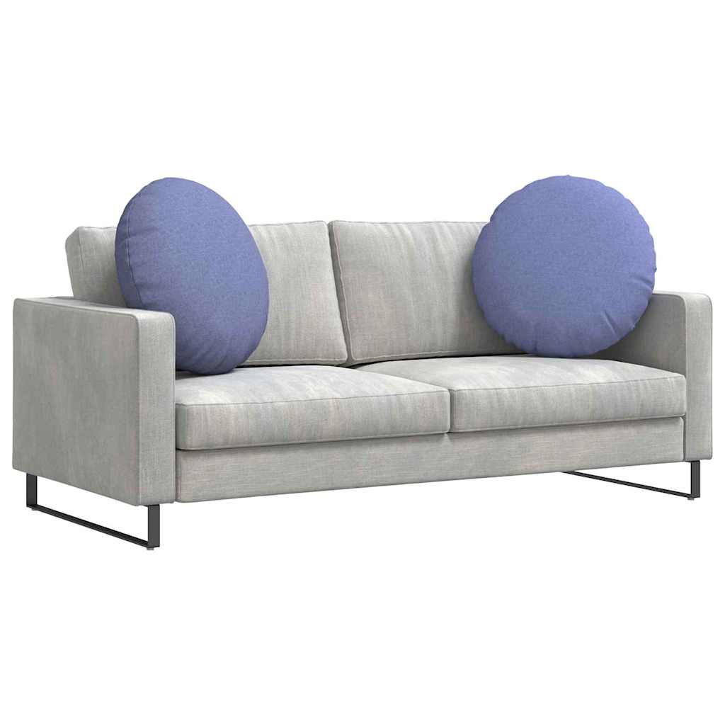 Istumispatjad 2 tk kangas Jeans sinine Ø60 x 21 cm