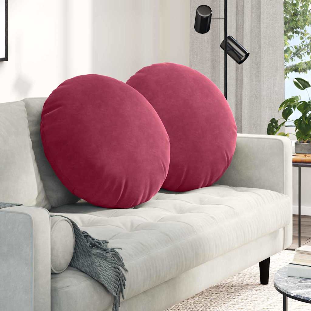 Istumispatjad 2 tk Samet Veinpunane Ø60 x 21 cm