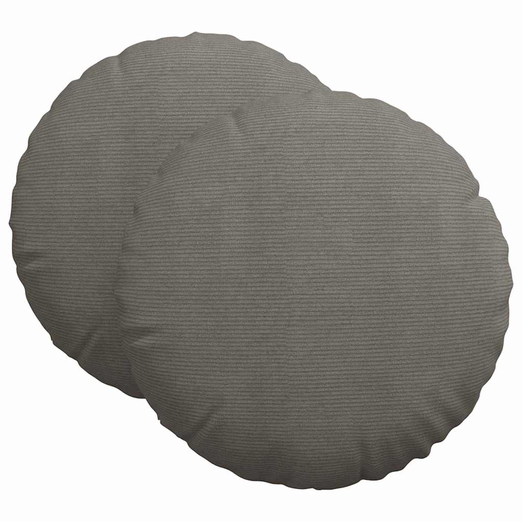 Istumispatjad 2 tk Korter kangas Helehall Ø 80 cm