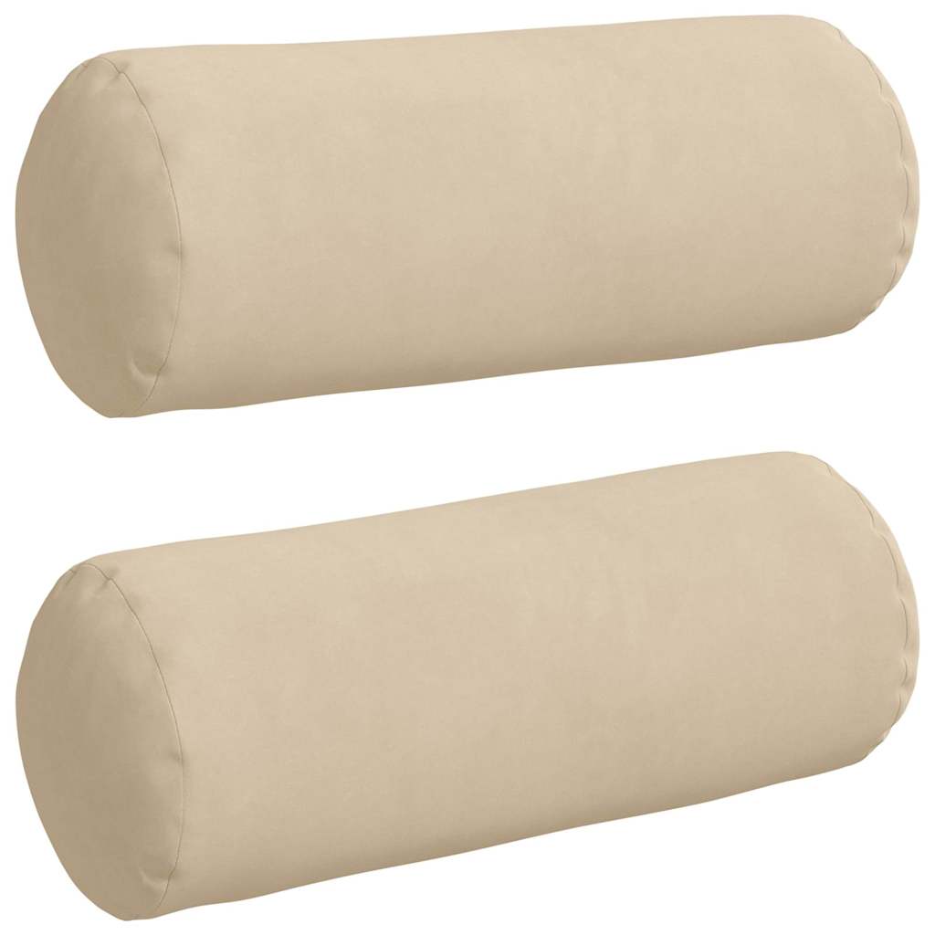 Padjad 2 pcs cream Ø 15 x 40 cm Mikrofiber kangas