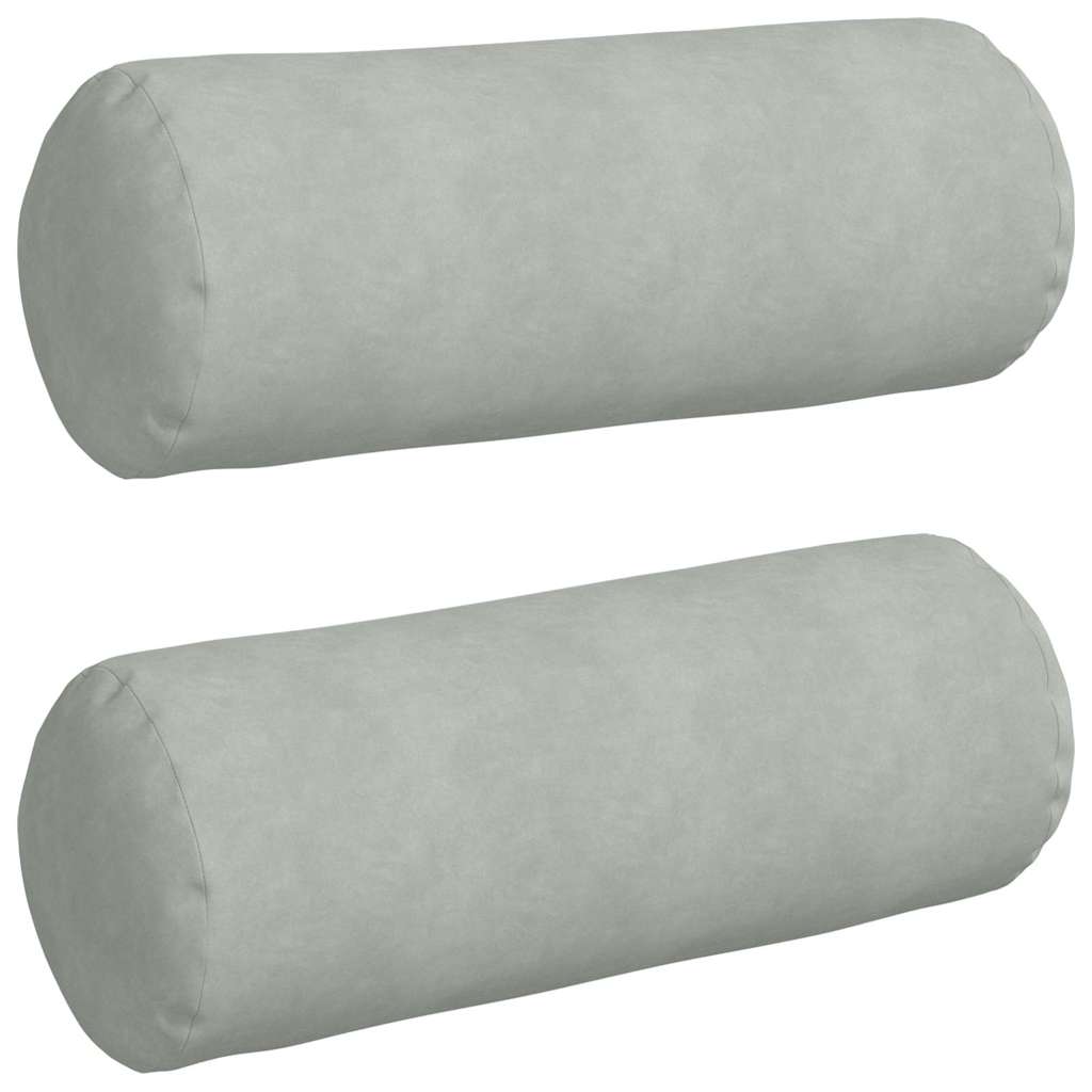 Padjad 2 pcs Helehall Ø 25 x 70 cm Korter kangas