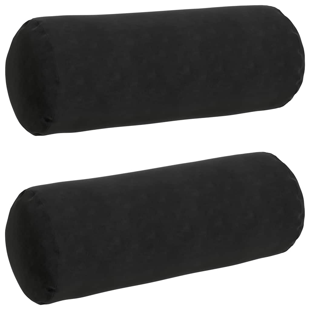 Padjad 2 pcs Must Ø 25 x 70 cm Korter kangas