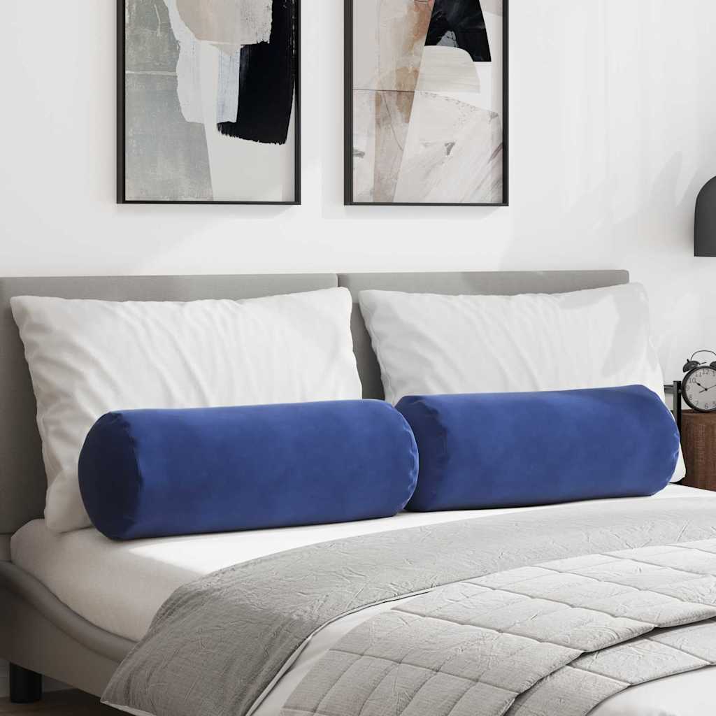 Padjad 2 pcs Politsei sinine Ø 25 x 70 cm Korter kangas