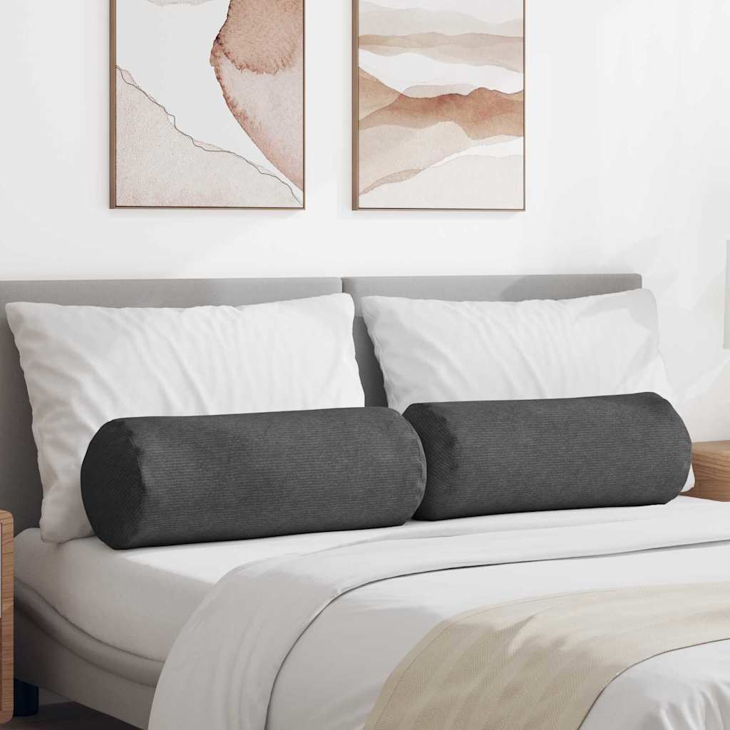Padjad 2 pcs Tumehall Ø 25 x 70 cm Korter kangas