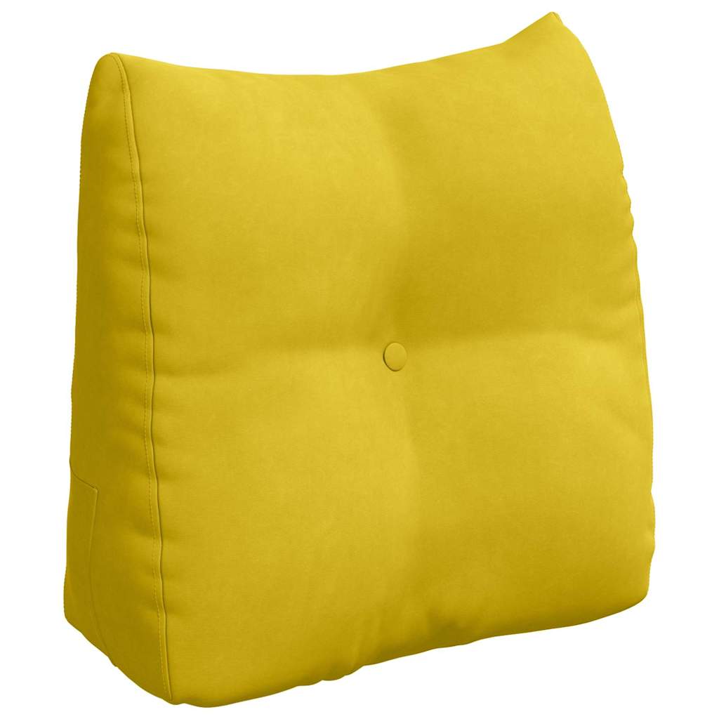 Seljatugi padi Kollane 45 x 50 x 24 cm Samet