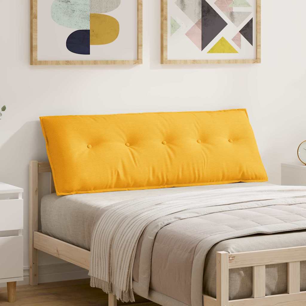 Seljatugi padi Helekollane 140 x 50 x 19 cm Korter kangas