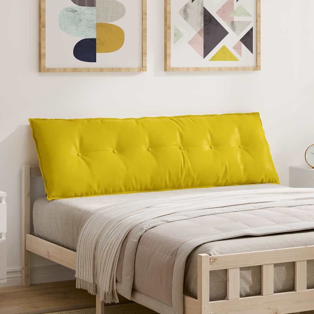 Seljatugi padi Kollane 160 x 50 x 19 cm Korter kangas