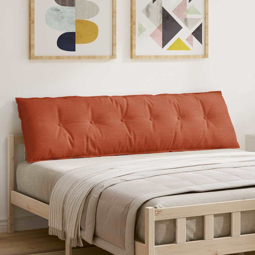 Seljatugi padi Punane oranž 180 x 50 x 19 cm Korter kangas