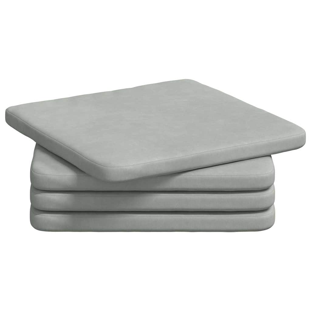 Istumispatjad 4 tk Samet Helehall 40 x 40 x 3 cm