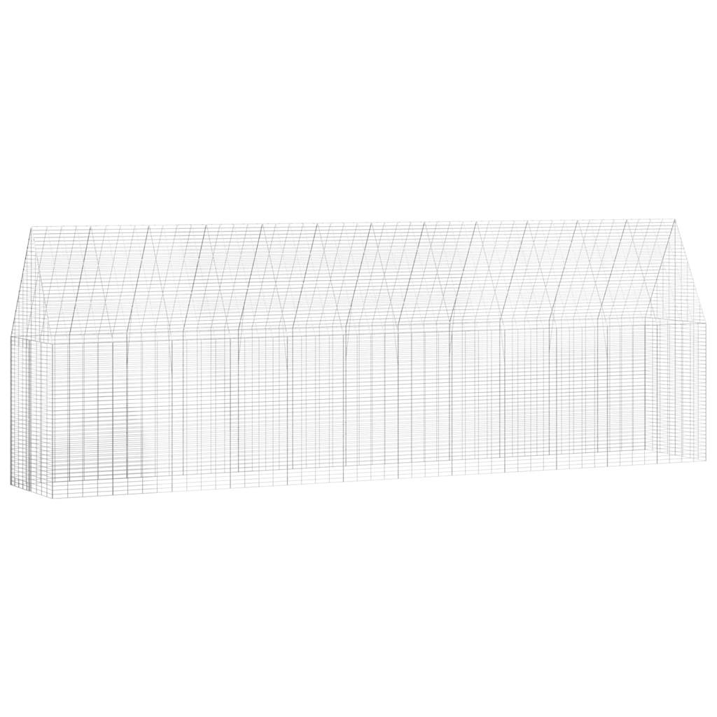 Kanakpuur 2 tk Hõbedane 600 x 100 x 210 cm Tsingitud teras