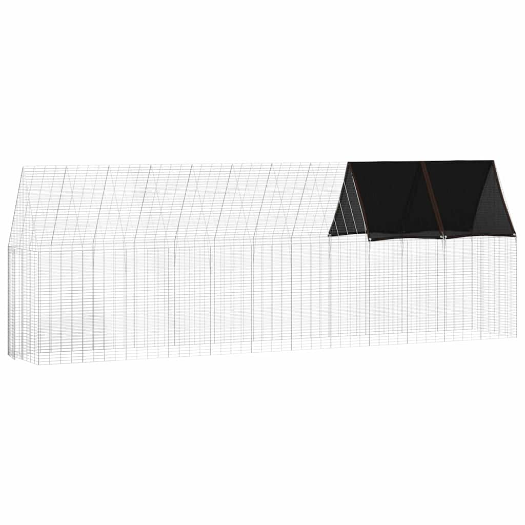 Kanakpuur 2 tk Hõbedane 600 x 100 x 210 cm Tsingitud teras