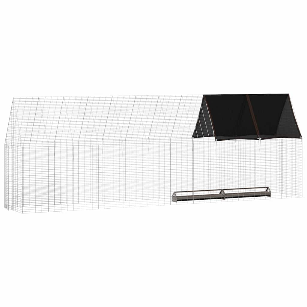 Kanakpuur 2 tk Hõbedane 600 x 100 x 210 cm Tsingitud teras