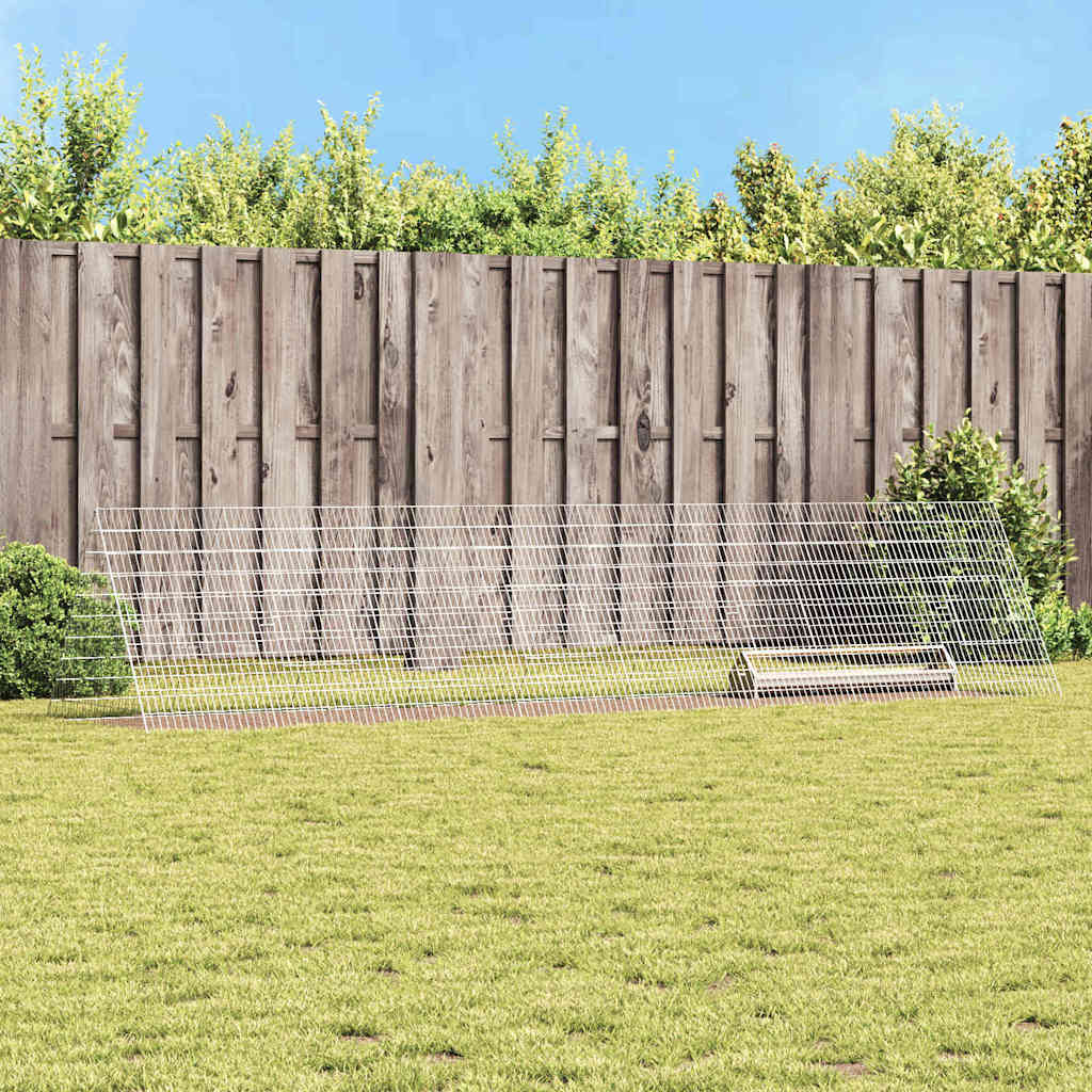 Kanakpuur Hõbedane 430 x 100 x 85 cm Tsingitud teras