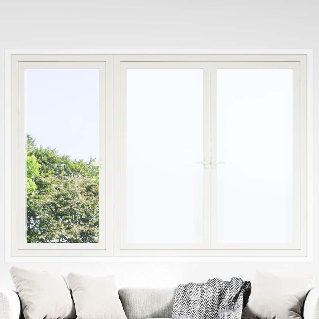 Staatiline aknakile Jääs Valge 60 x 1000 cm PVC