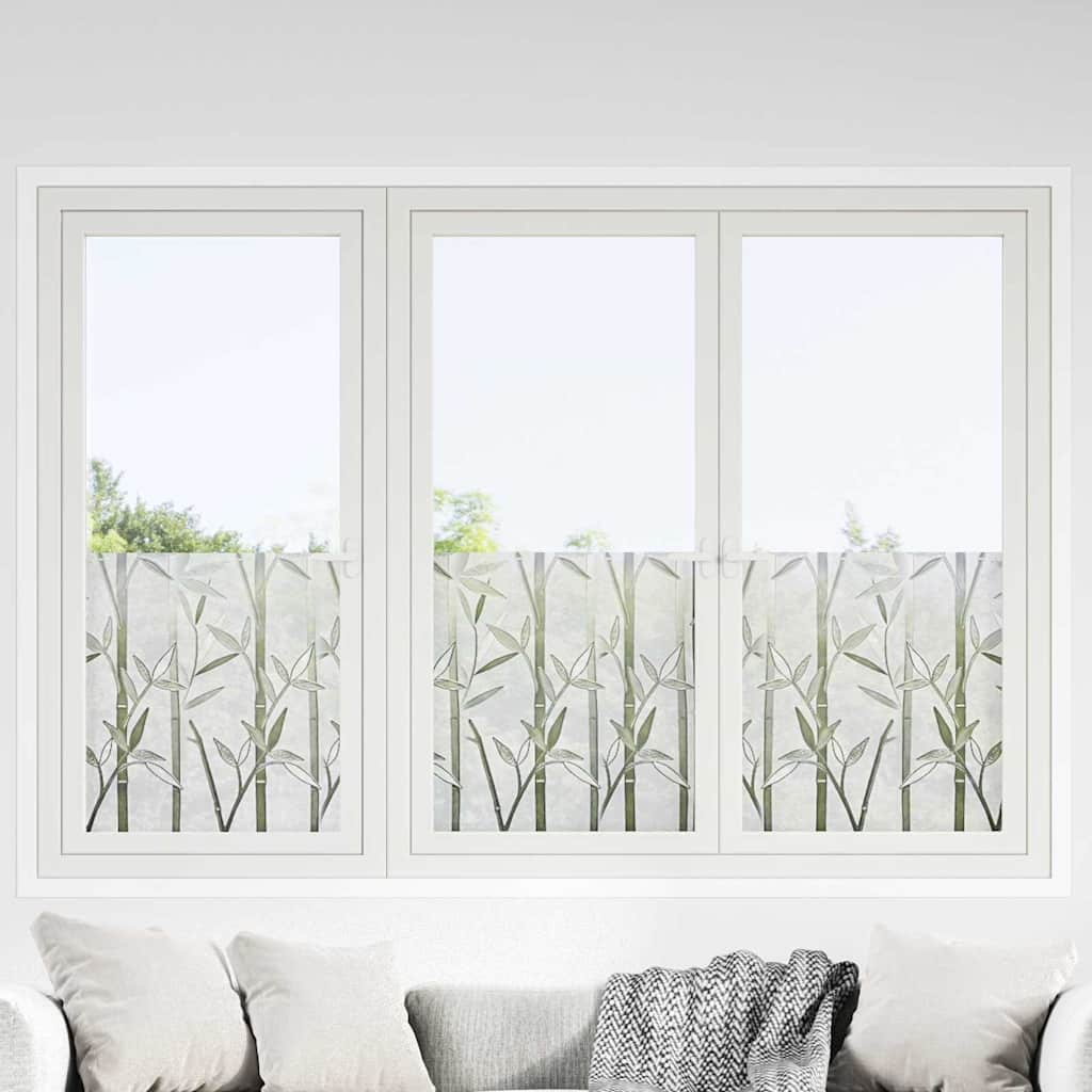 Staatiline aknakile Jäine bambus 45 x 500 cm PVC