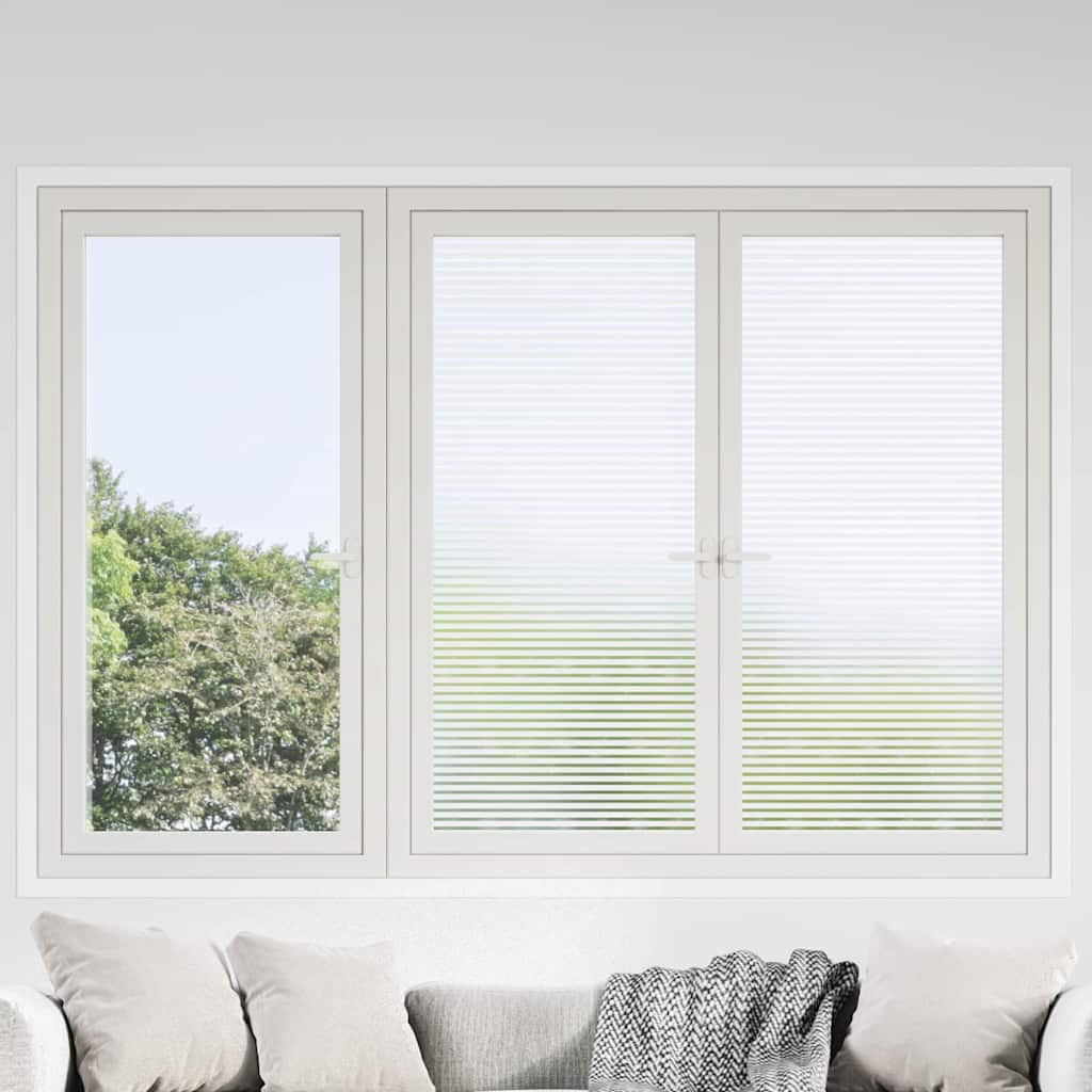 Ise kinni kleebitav aknafilm Härmatud triibud 90 x 2000 cm PVC
