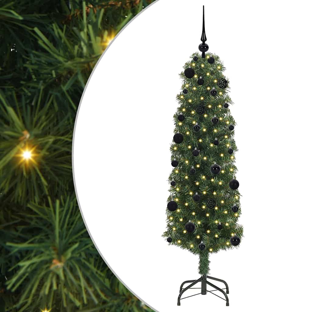 Tehisjõulupuu Roheline 150 cm PVC, teras ja plastik