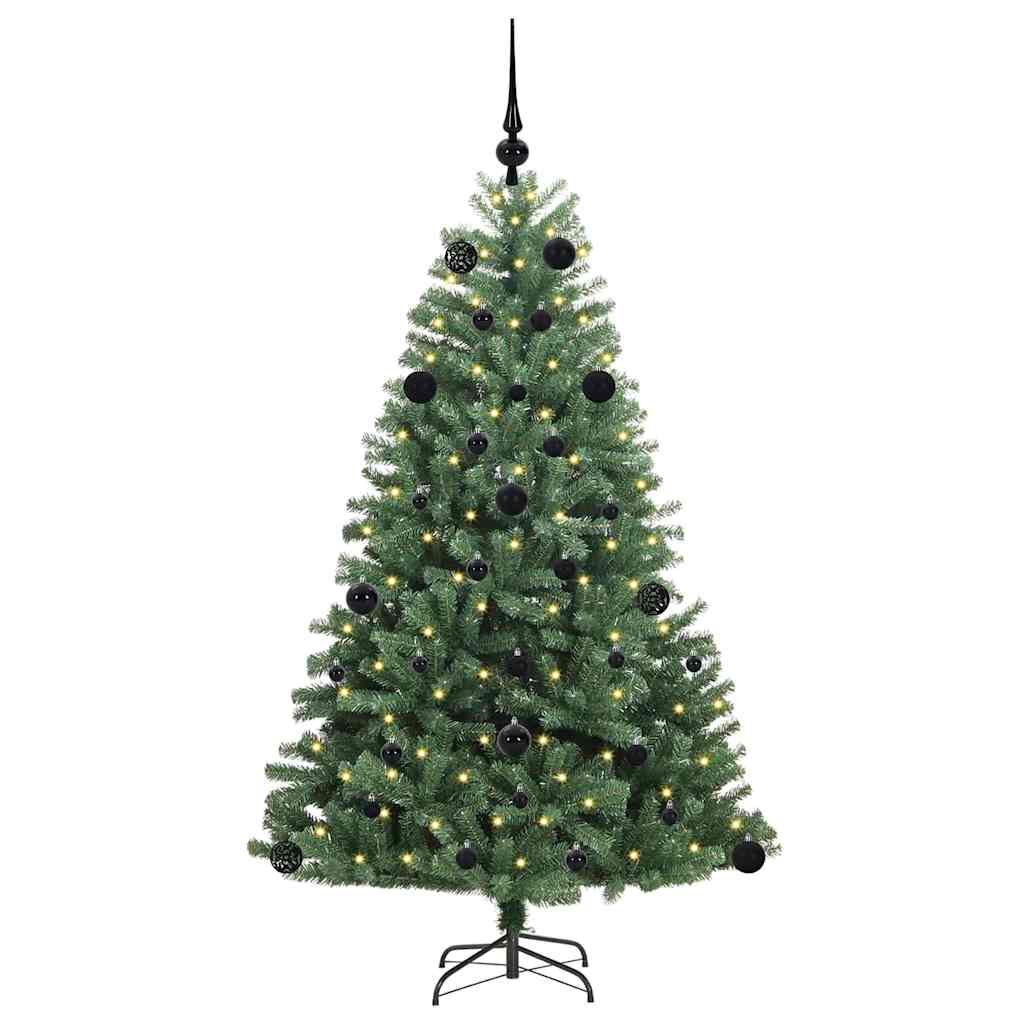 Kunstlik kokkupandav jõulupuu Roheline 150 cm PVC ja metall