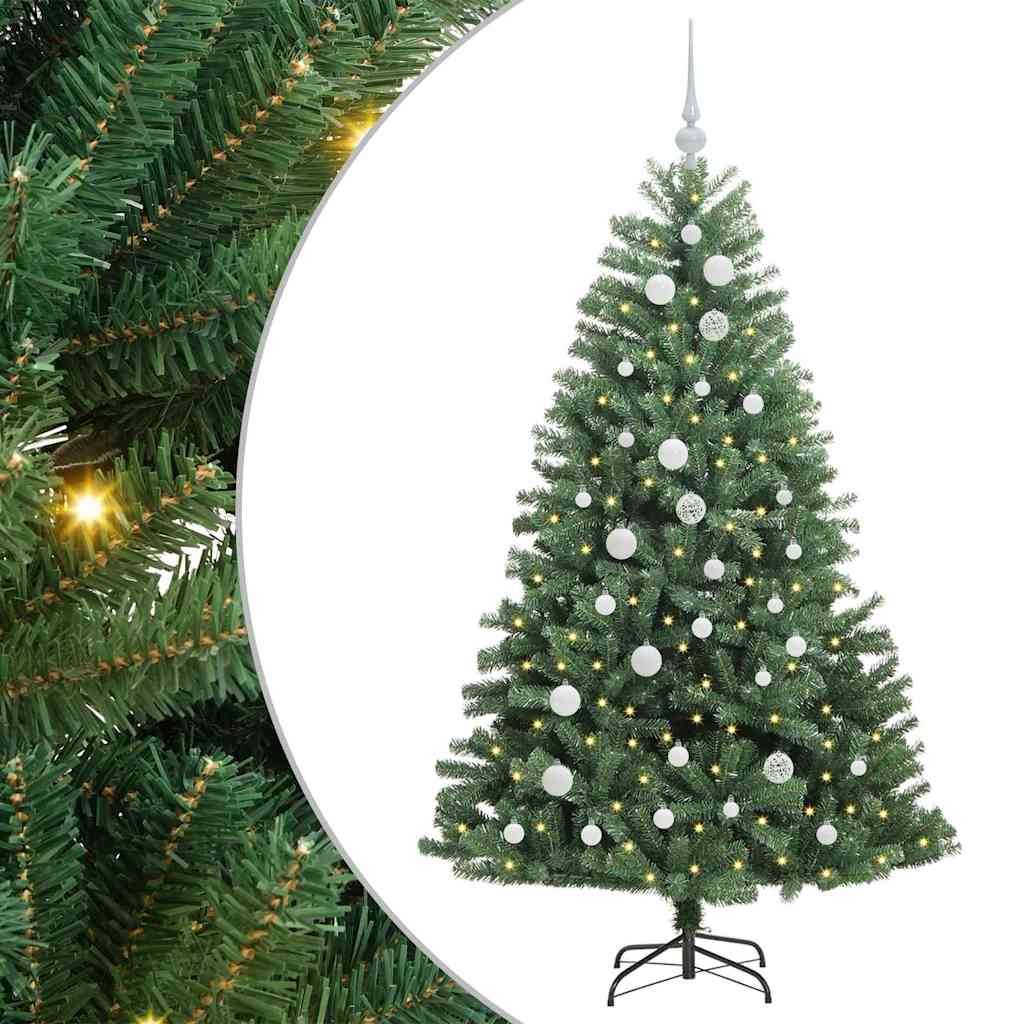 Kunstlik kokkupandav jõulupuu Roheline 150 cm PVC ja metall