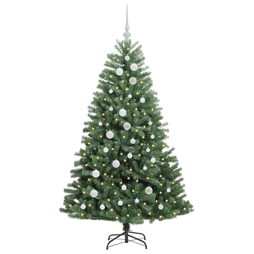 Kunstlik kokkupandav jõulupuu Roheline 150 cm PVC ja metall