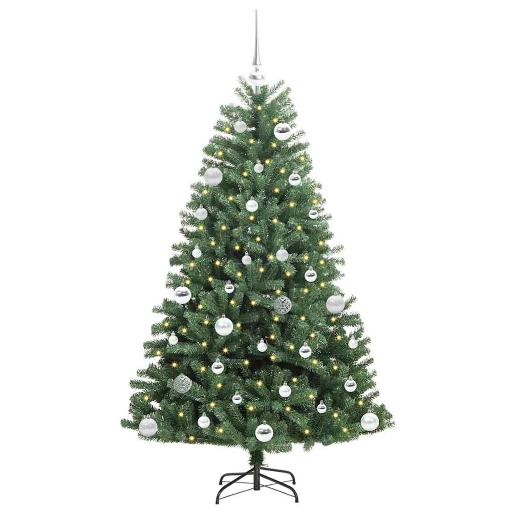 Kunstlik kokkupandav jõulupuu Roheline 150 cm PVC ja metall