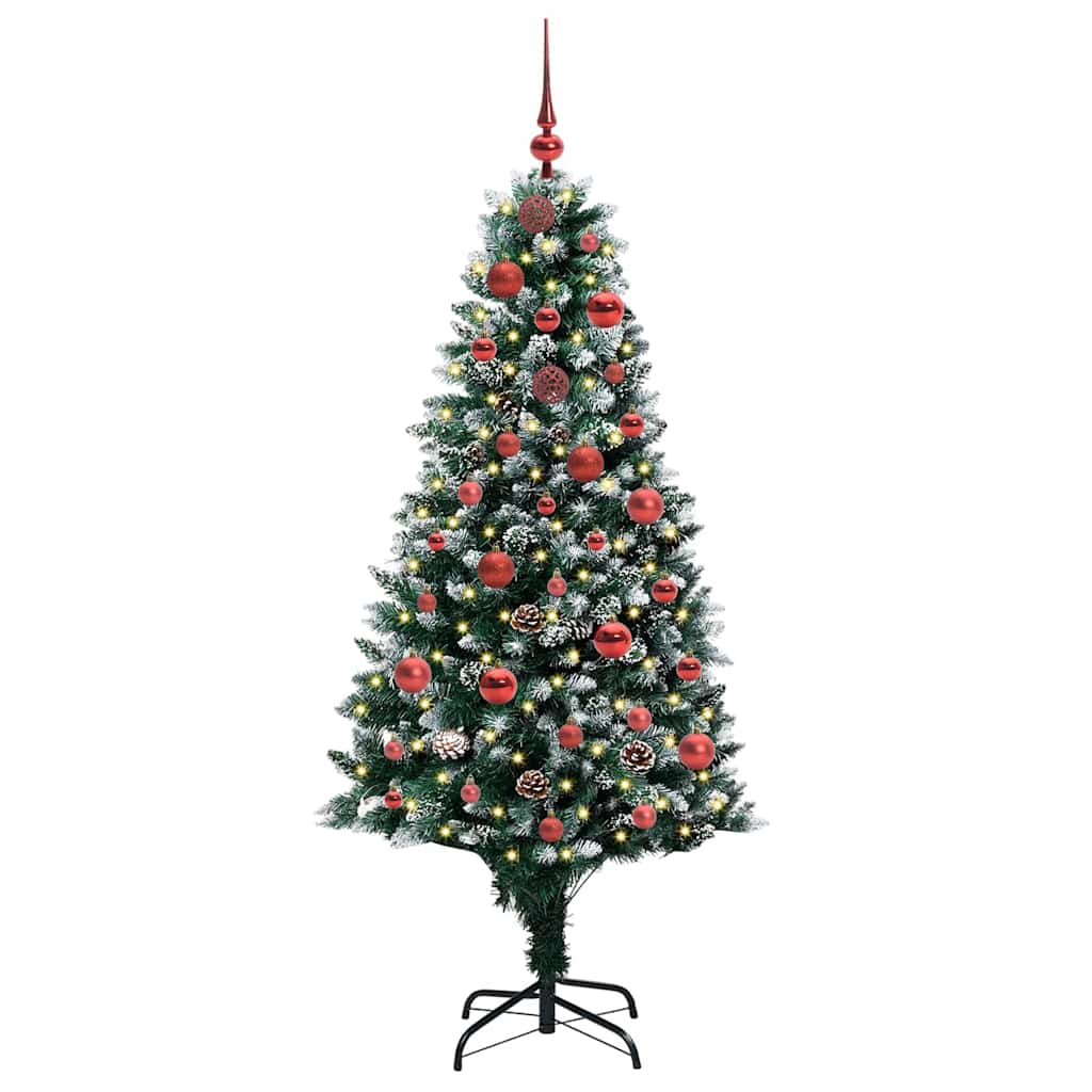 Tehisjõulupuu Roheline 150 cm PVC ja Teras ja Plast