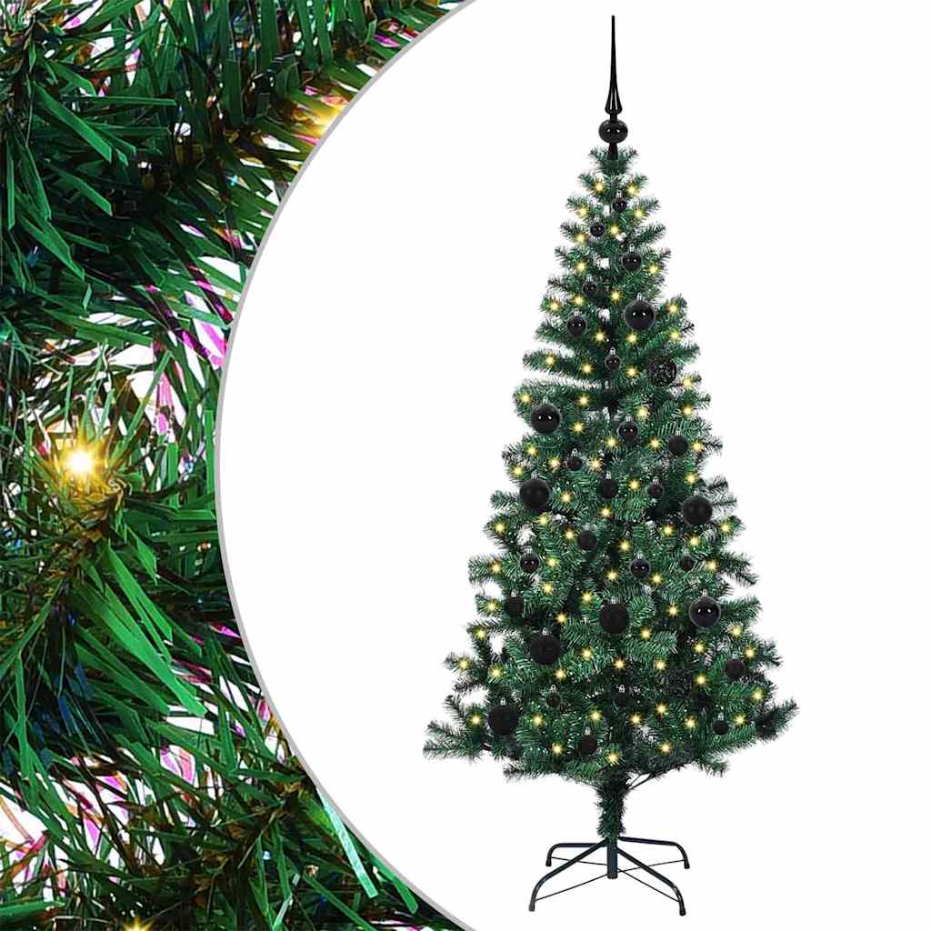 Tehis pre-lit jõulupuu Roheline 150 cm PVC ja metall