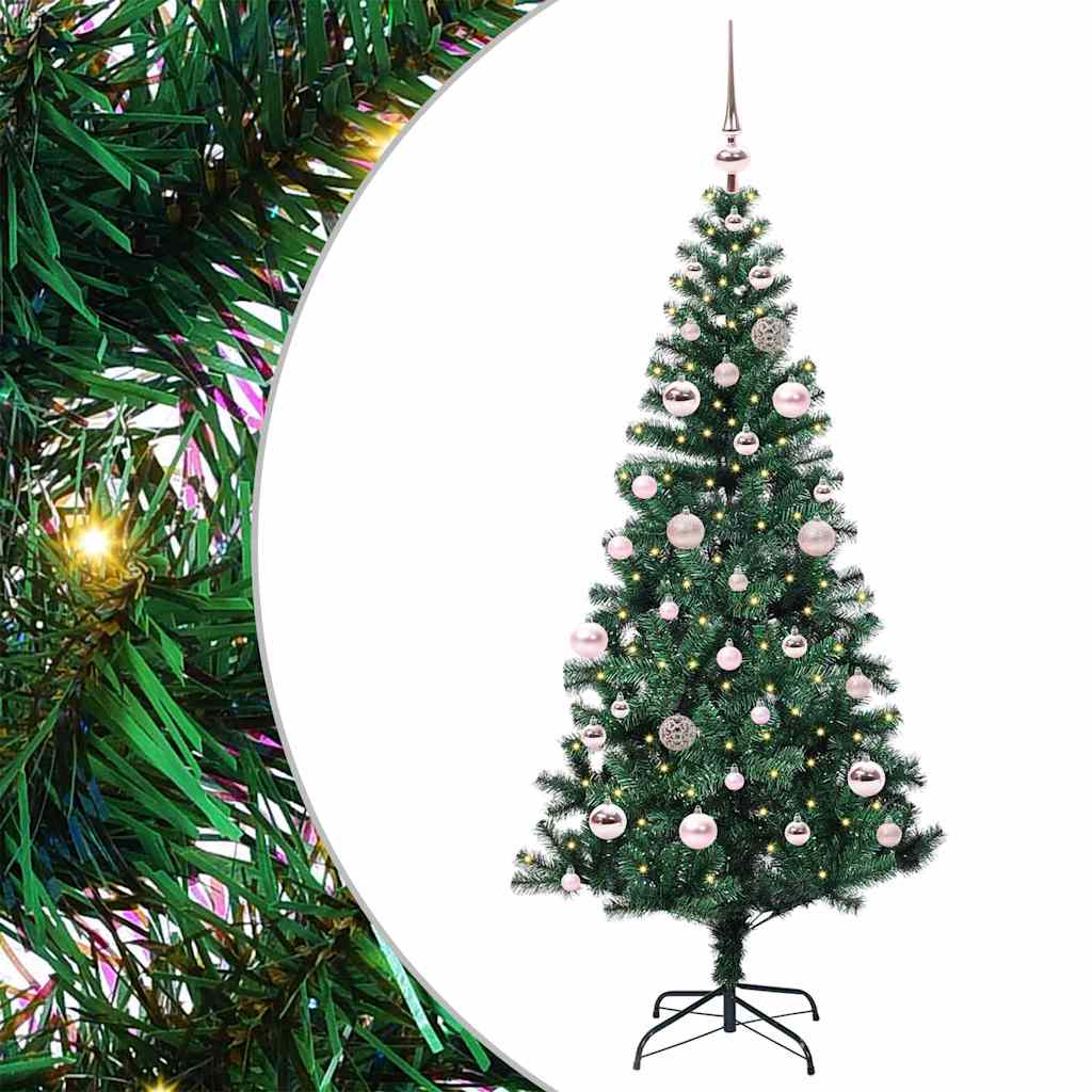 Tehis pre-lit jõulupuu Roheline 150 cm PVC ja metall