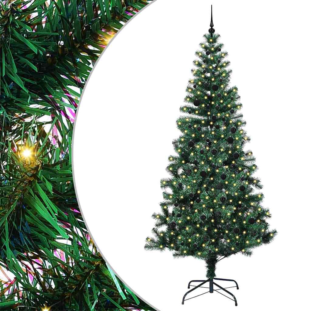 Tehis pre-lit jõulupuu Roheline 240 cm PVC ja metall