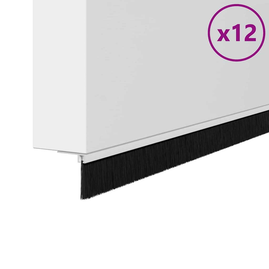 Kruvitavad ukselöökide tihendid 12 tk Valge 100 cm