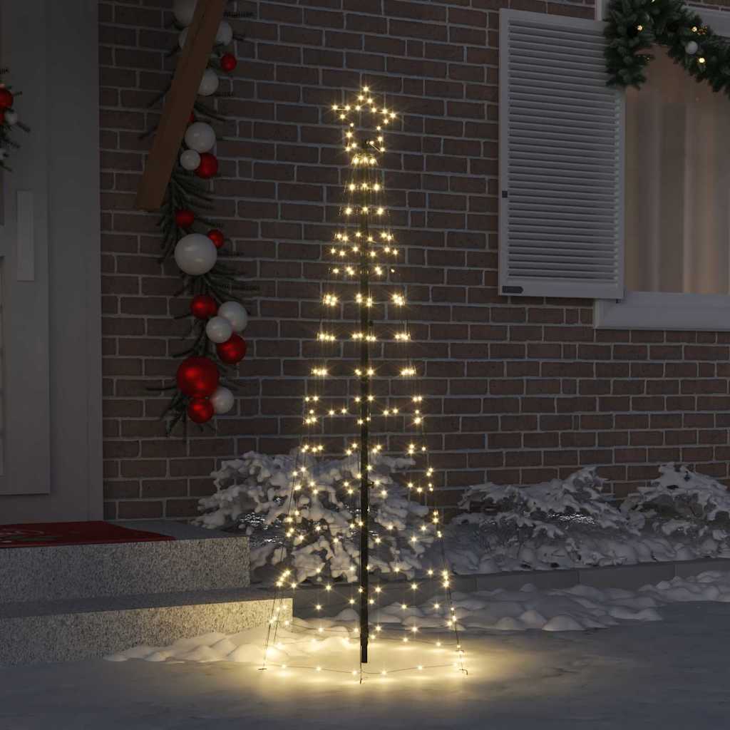LED jõulupuu 250 cm 390 LED-i Soe valge Teras Soe valge