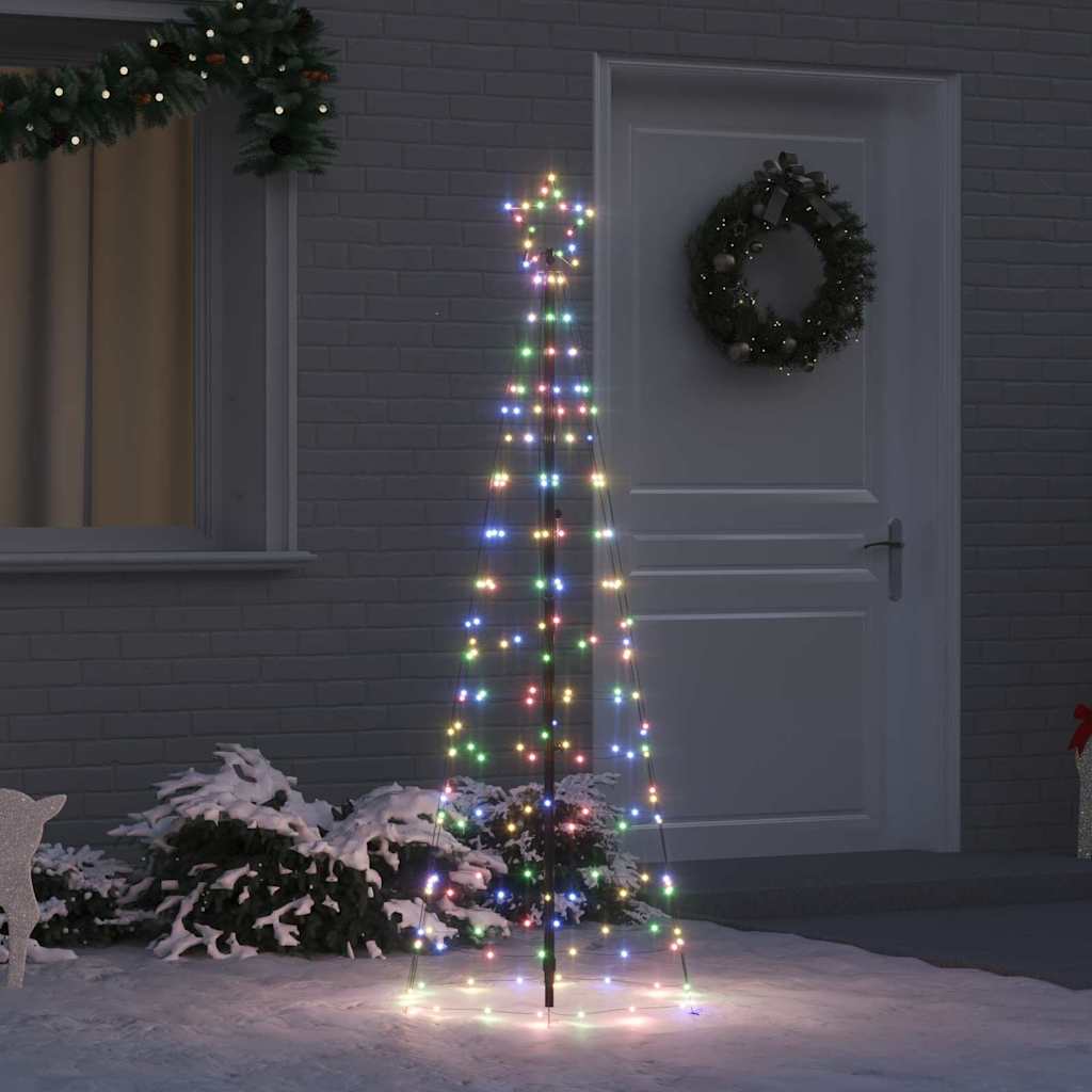 LED jõulupuu EKENAS 250 cm 390 LED-i Mitmevärviline Teras