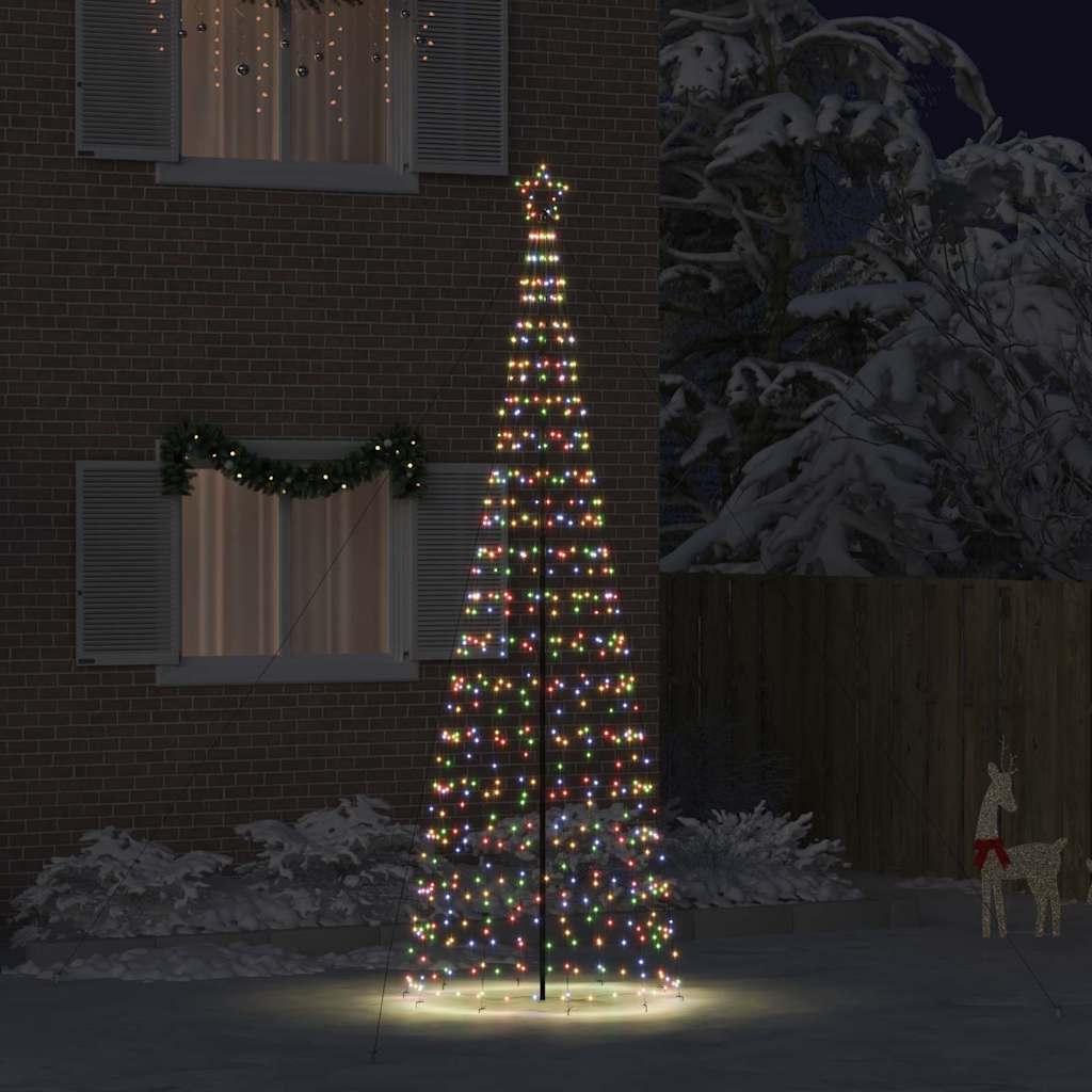 LED jõulupuu EKENAS 400 cm 800 LED-i Mitmevärviline Teras