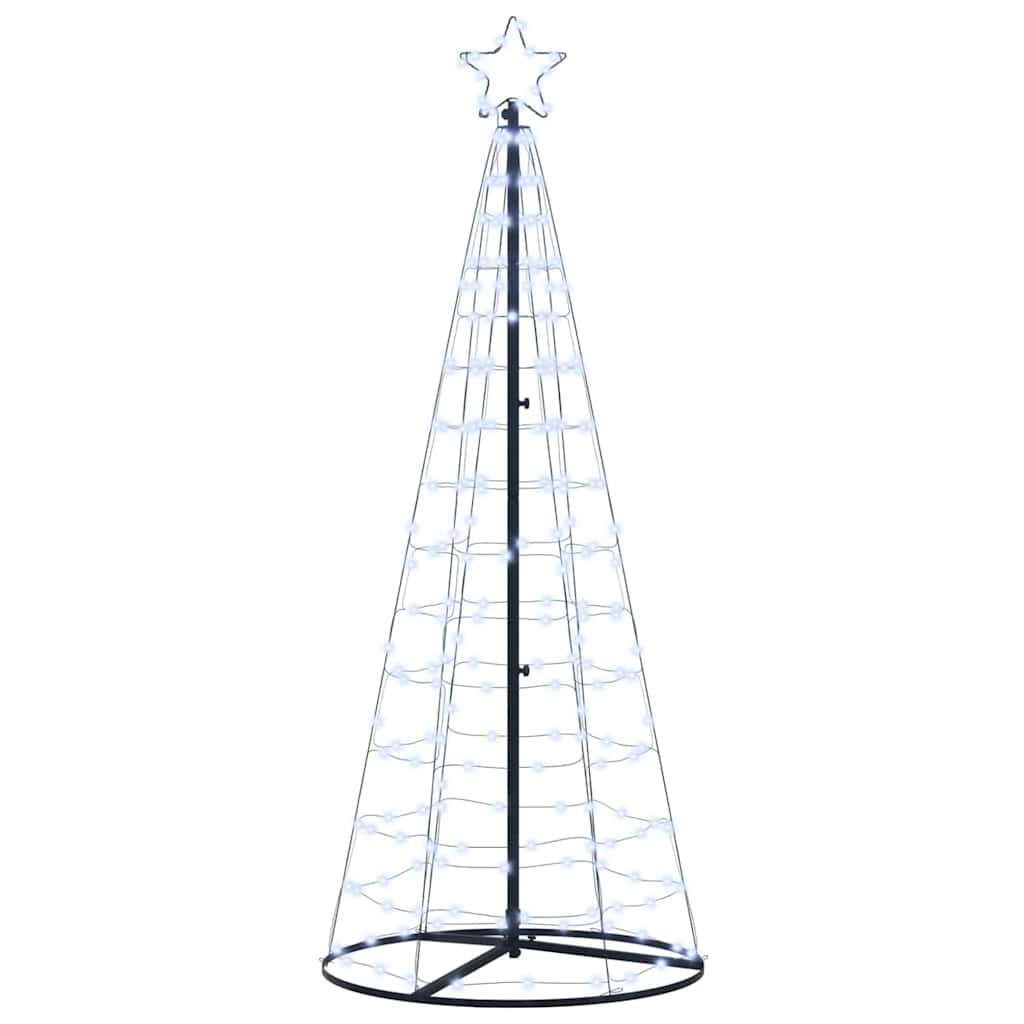 LED jõulupuu EKENAS 250 cm 390 LED-i Külm valge Teras