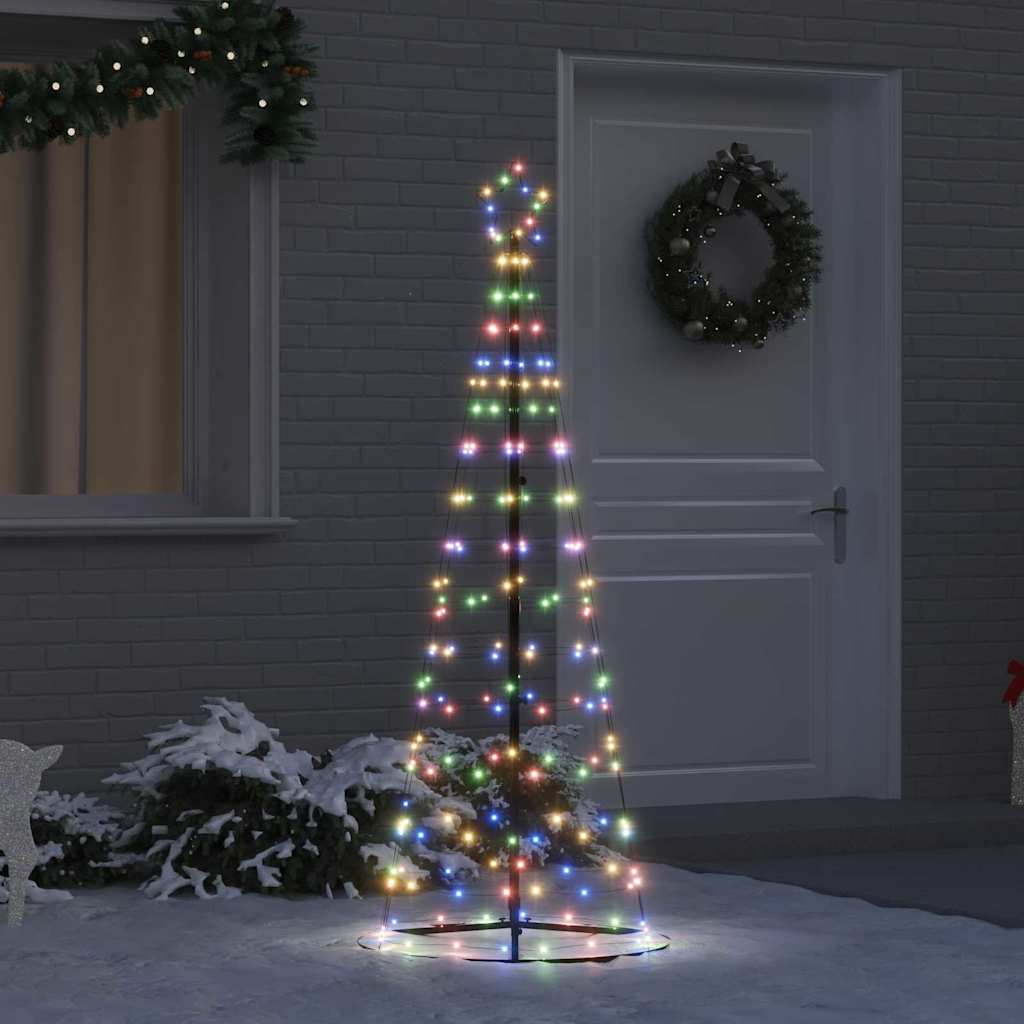 LED jõulupuu EKENAS 250 cm 390 LED-i Mitmevärviline Teras