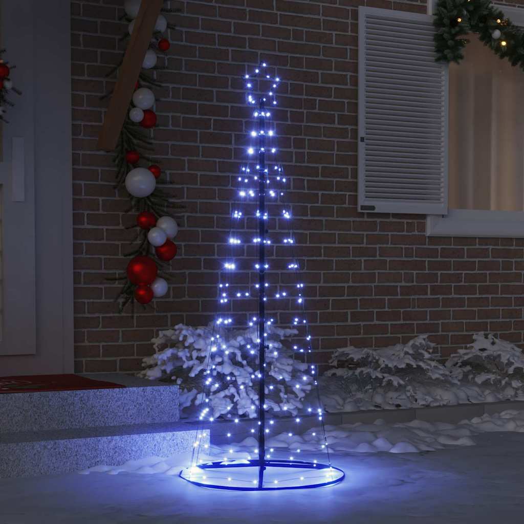 LED jõulupuu EKENAS 250 cm 390 LED-i Sinine Teras Sinine
