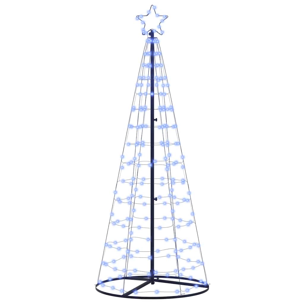 LED jõulupuu EKENAS 250 cm 390 LED-i Sinine Teras Sinine