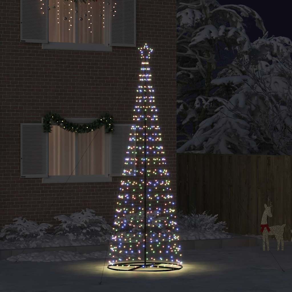 LED jõulupuu EKENAS 400 cm 800 LED-i Mitmevärviline Teras