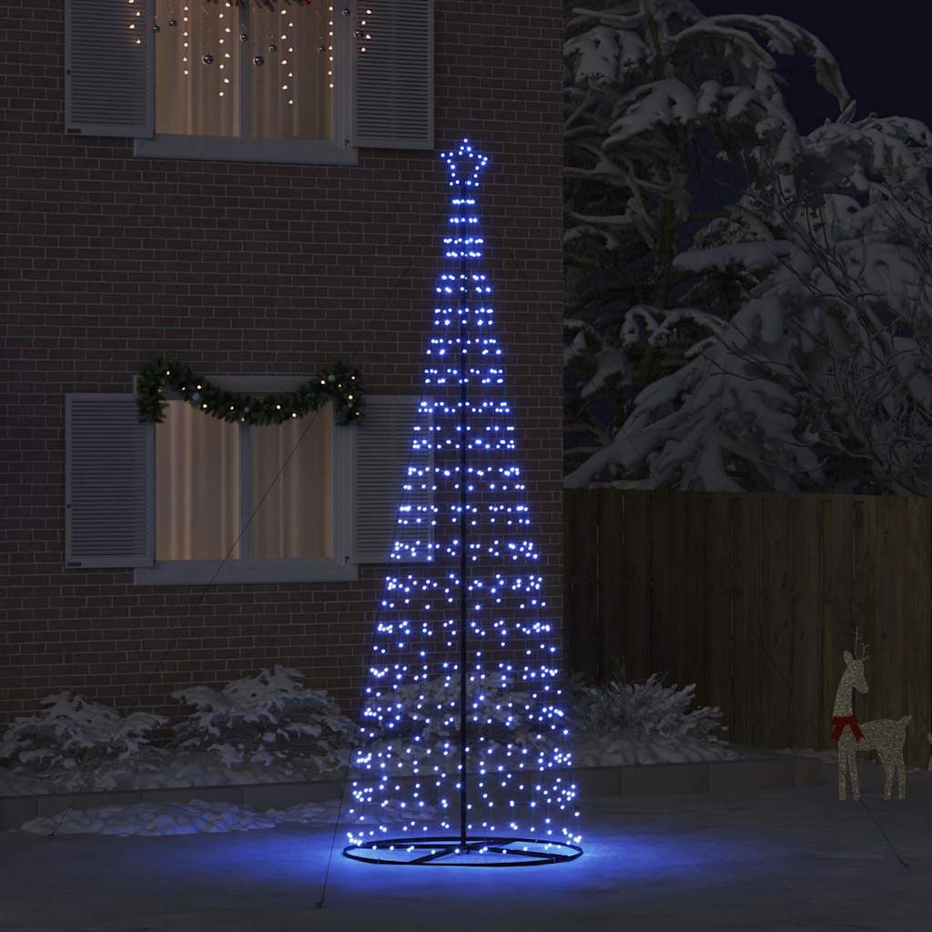LED jõulupuu EKENAS 400 cm 800 LED-i Sinine Teras Sinine