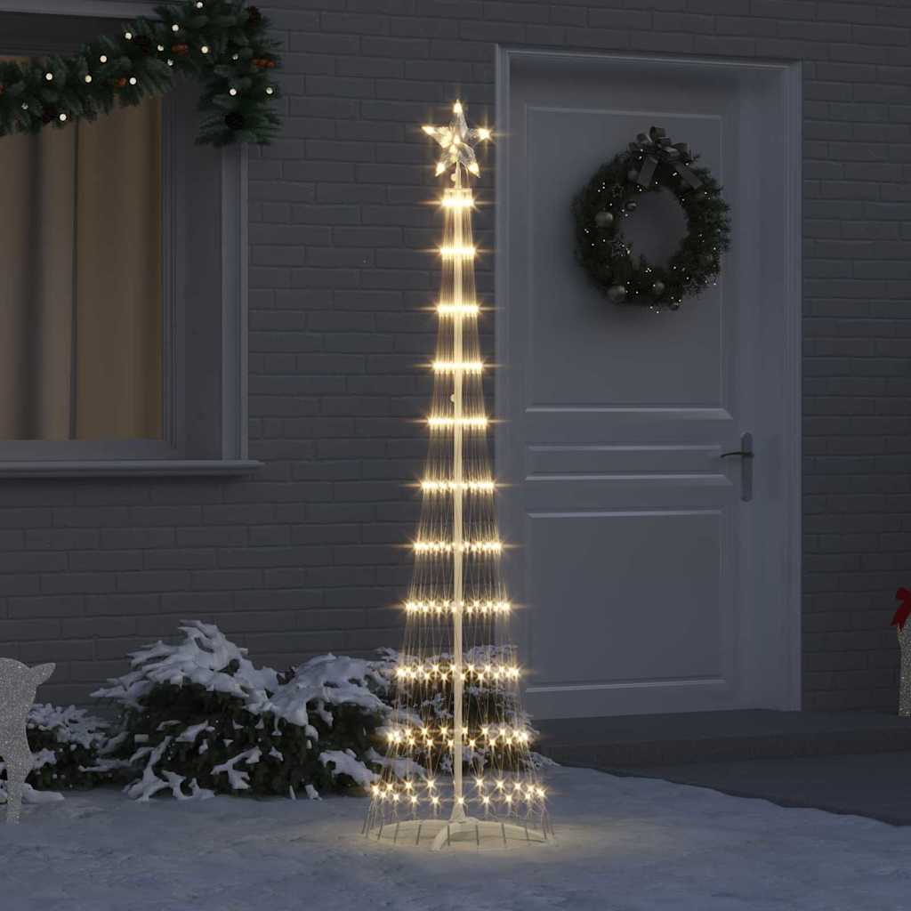 LED jõulupuu Soe valge 190 cm Metall