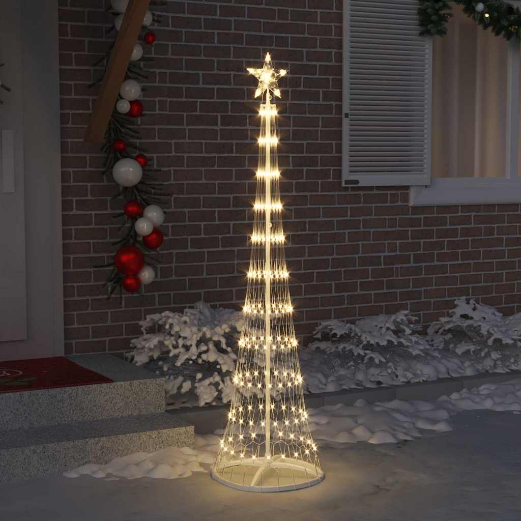 LED jõulupuu Soe valge 190 cm Metall